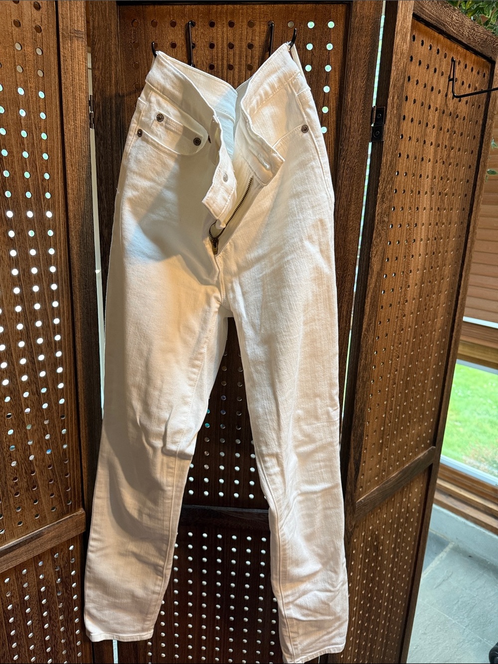 J. Crew Women's White Skinny Jeans